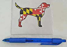Load image into Gallery viewer, Maryland Flag Labrador Retriever Vinyl Decal