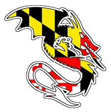Load image into Gallery viewer, Maryland Flag Ryujin Dragon Vinyl Decal