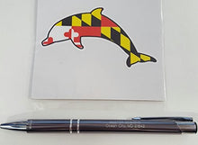 Load image into Gallery viewer, Maryland Flag Jumping Dolphin Vinyl Decal