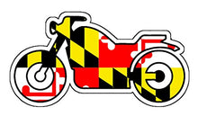 Load image into Gallery viewer, Maryland Flag Motorcycle Vinyl Decal
