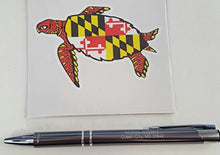 Load image into Gallery viewer, Maryland Flag Snapping Turtle Vinyl Decal