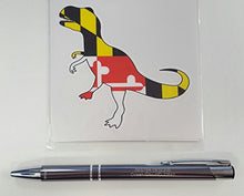Load image into Gallery viewer, Maryland Flag Tyrannosaurus Rex Vinyl Decal