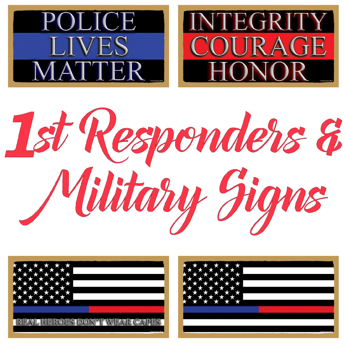 First Responder & Military Signs – Beachology