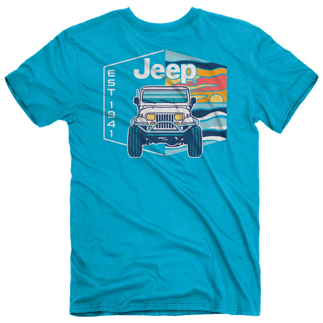 Jeep Retro Beach T Shirt