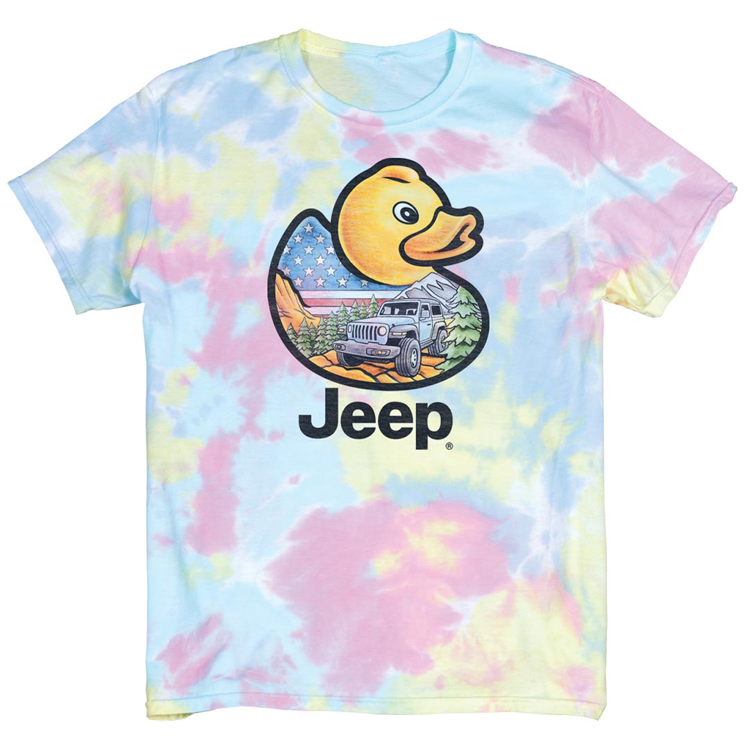 Jeep Adventure Duck Tie Dye T Shirt
