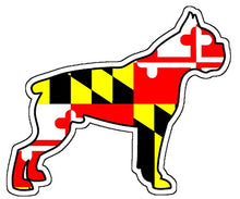 Load image into Gallery viewer, Maryland Flag Boxer Vinyl Decal
