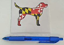 Load image into Gallery viewer, Maryland Flag Labrador Retriever Vinyl Decal
