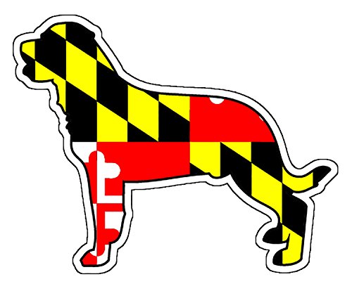 Maryland Flag Rottweiler Vinyl Decal