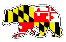 Load image into Gallery viewer, Maryland Flag Bear Vinyl Decal
