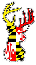 Load image into Gallery viewer, Maryland Flag Deer Vinyl Decal
