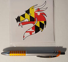 Load image into Gallery viewer, Maryland Flag Dragon Head Vinyl Decal
