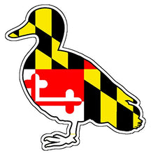 Load image into Gallery viewer, Maryland Flag Duck Vinyl Decal
