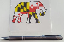 Load image into Gallery viewer, Maryland Flag Elephant Vinyl Decal
