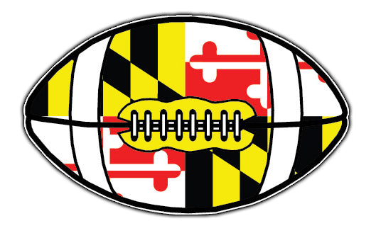 Maryland Flag Football Vinyl Decal