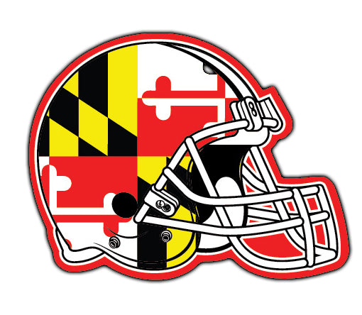 Maryland Flag Football Helmet Vinyl Decal