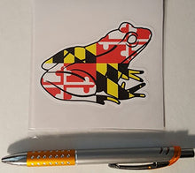 Load image into Gallery viewer, Maryland Flag Frog Sticker
