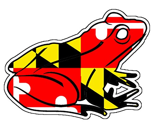 Maryland Flag Frog Sticker
