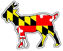 Load image into Gallery viewer, Maryland Flag Goat Vinyl Decal
