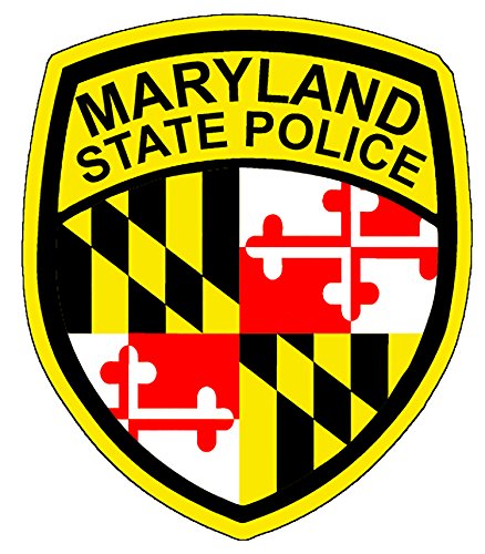 Maryland Flag State Police Shield Vinyl Decal