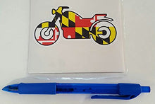 Load image into Gallery viewer, Maryland Flag Motorcycle Vinyl Decal
