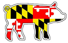 Load image into Gallery viewer, Maryland Flag Pig Vinyl Decal

