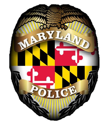 Maryland Police Shield Maryland Flag Vinyl Decal