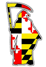 Load image into Gallery viewer, Maryland Flag Reaper Vinyl Decal
