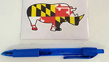 Load image into Gallery viewer, Maryland Flag Rhino Vinyl Decal
