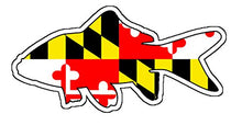Load image into Gallery viewer, Maryland Flag Rockfish Vinyl Decal

