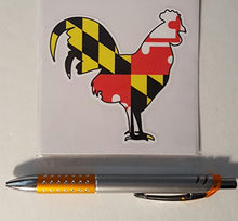 Load image into Gallery viewer, Maryland Flag Rooster Vinyl Decal
