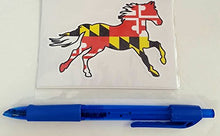 Load image into Gallery viewer, Maryland Flag Running Horse Vinyl Decal
