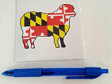 Load image into Gallery viewer, Maryland Flag Sheep Vinyl Decal
