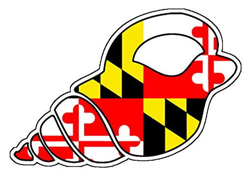 Maryland Flag Shell Vinyl Decal