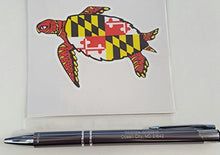 Load image into Gallery viewer, Maryland Flag Snapping Turtle Vinyl Decal
