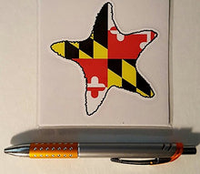 Load image into Gallery viewer, Maryland Flag Starfish Vinyl Decal
