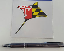 Load image into Gallery viewer, Maryland Flag Stingray Vinyl Decal
