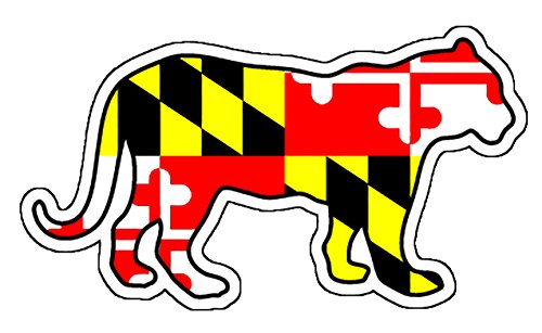 Maryland Flag Tiger Vinyl Decal