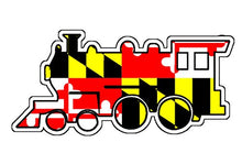 Load image into Gallery viewer, Maryland Flag Train Vinyl Decal
