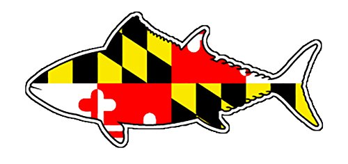 Maryland Flag Tuna Vinyl Decal