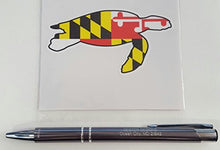 Load image into Gallery viewer, Maryland Flag Turtle Vinyl Decal
